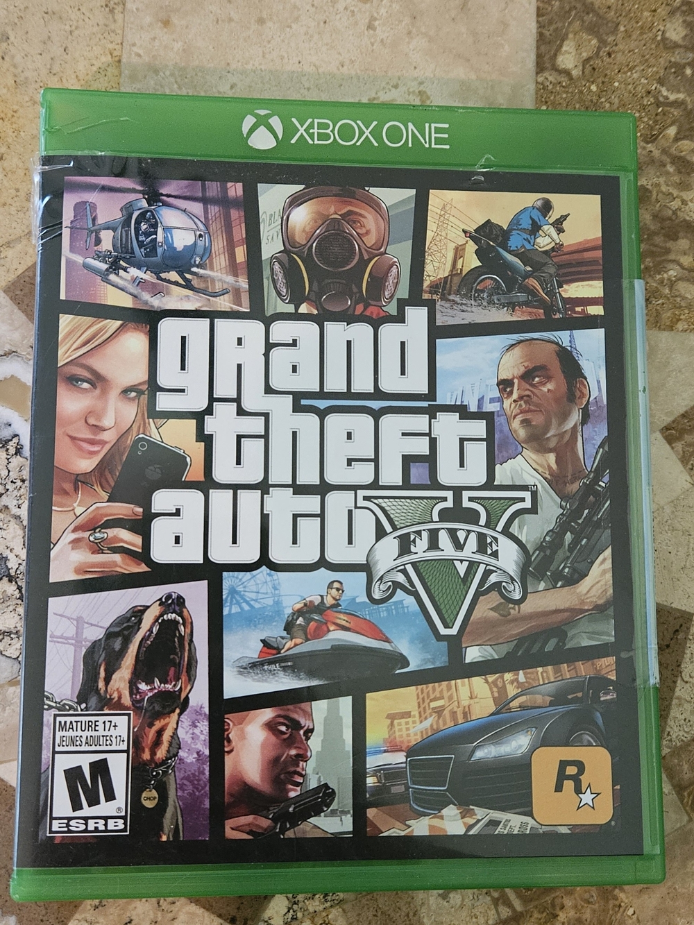 Grand Theft Auto 5 Five Xbox One Game Case & Manual